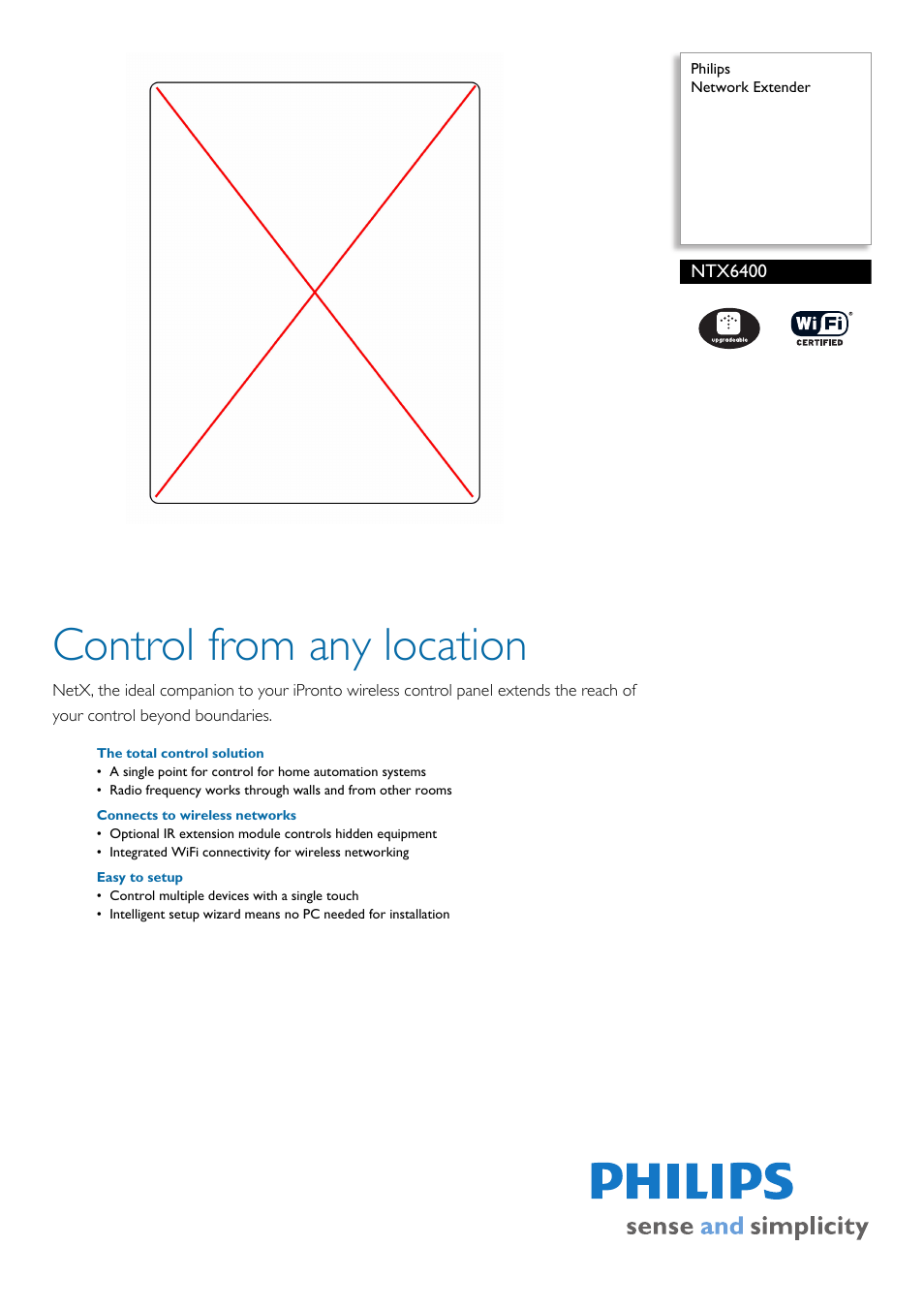 Philips NTX6400-17B User Manual | 2 pages