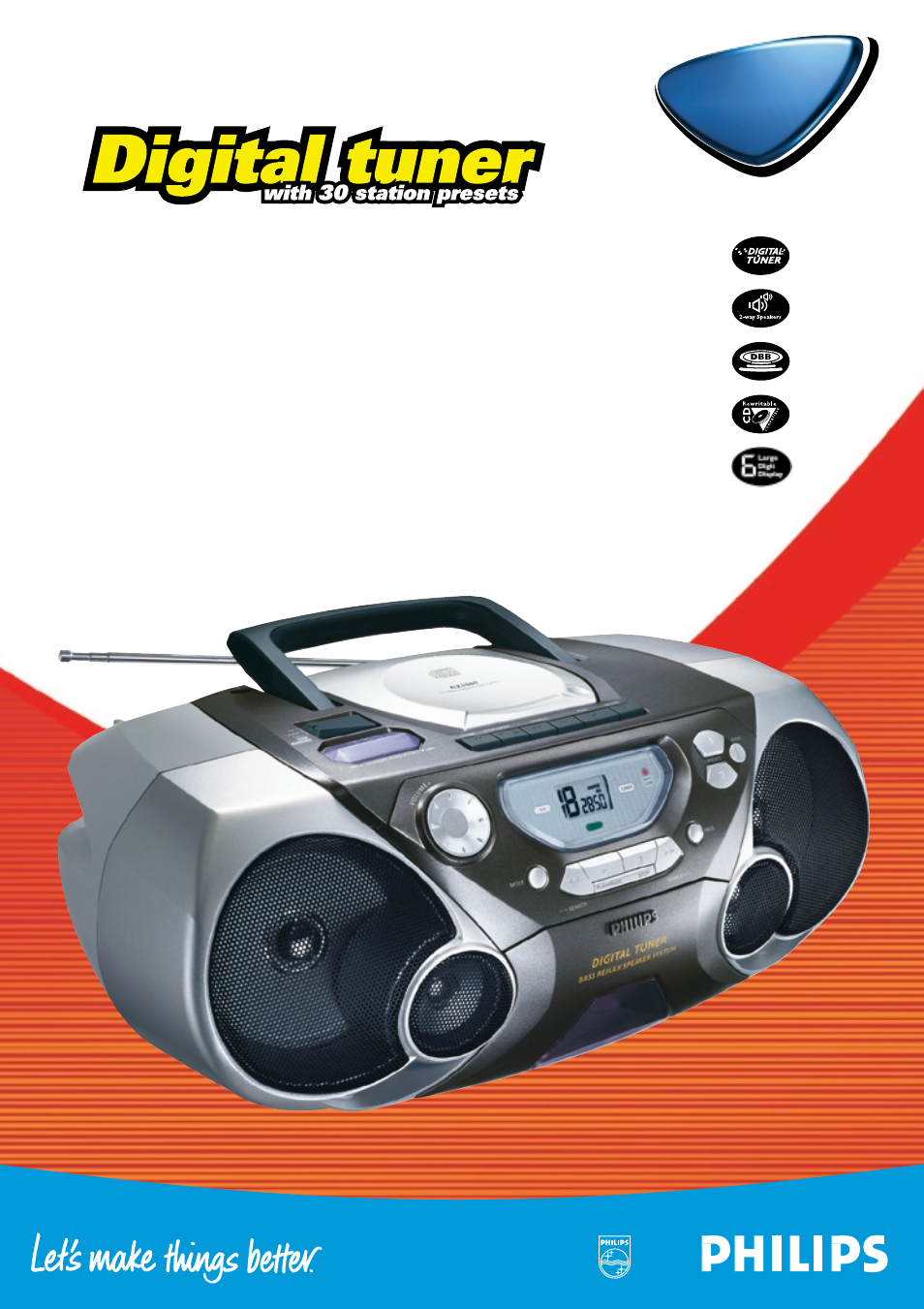 Philips AZ1060 User Manual | 2 pages