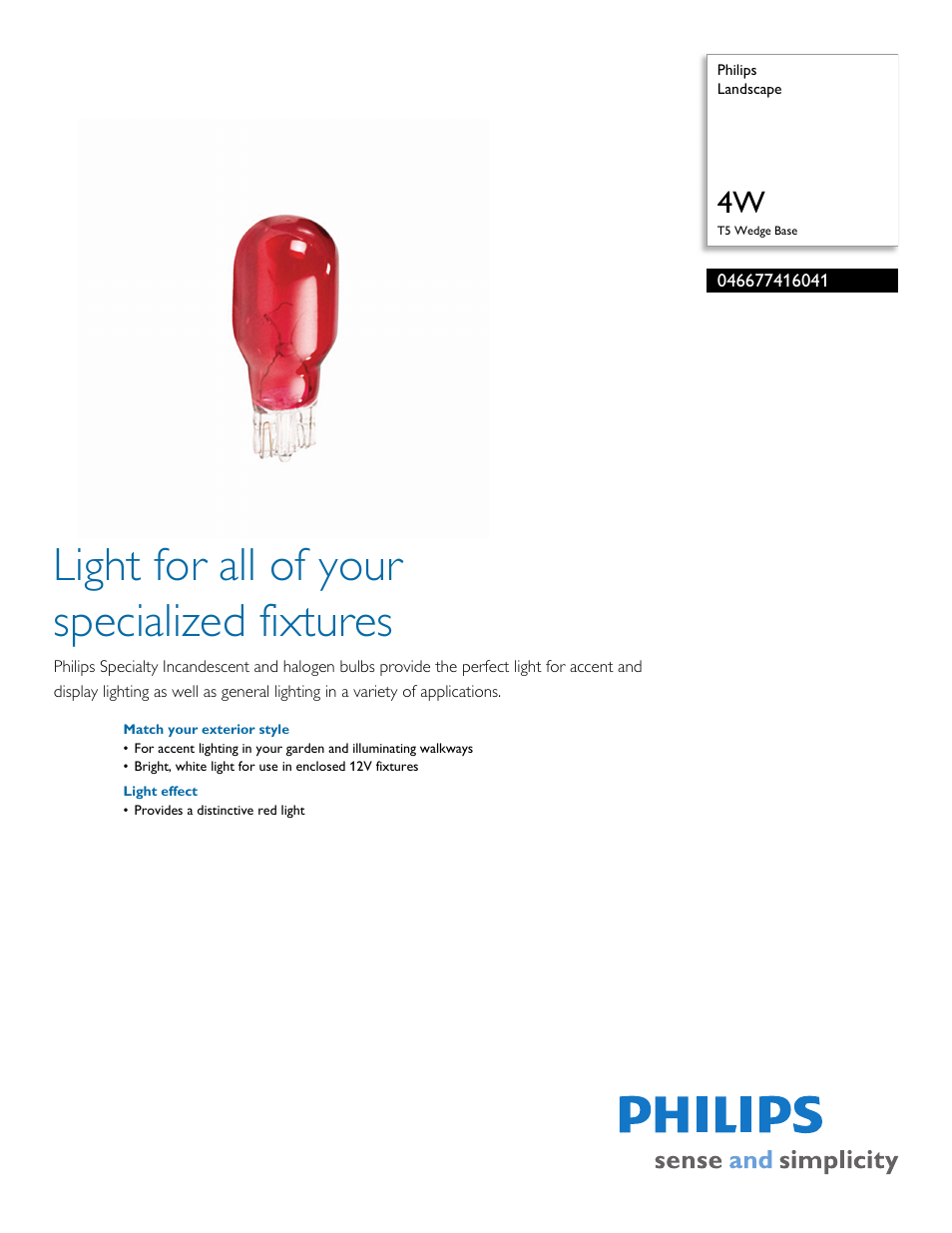 Philips 046677416041 User Manual | 2 pages