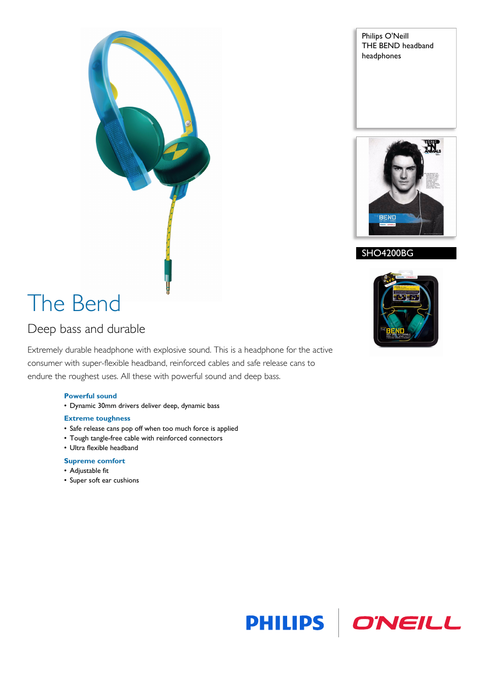 Philips SHO4200BG-28 User Manual | 2 pages
