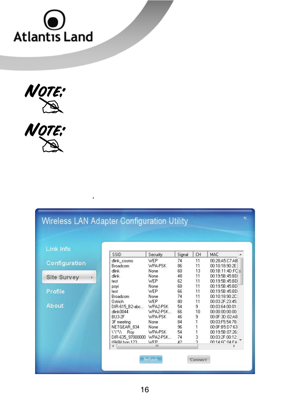 Atlantis Land NETFLY PCI 54 User Manual | Page 16 / 31