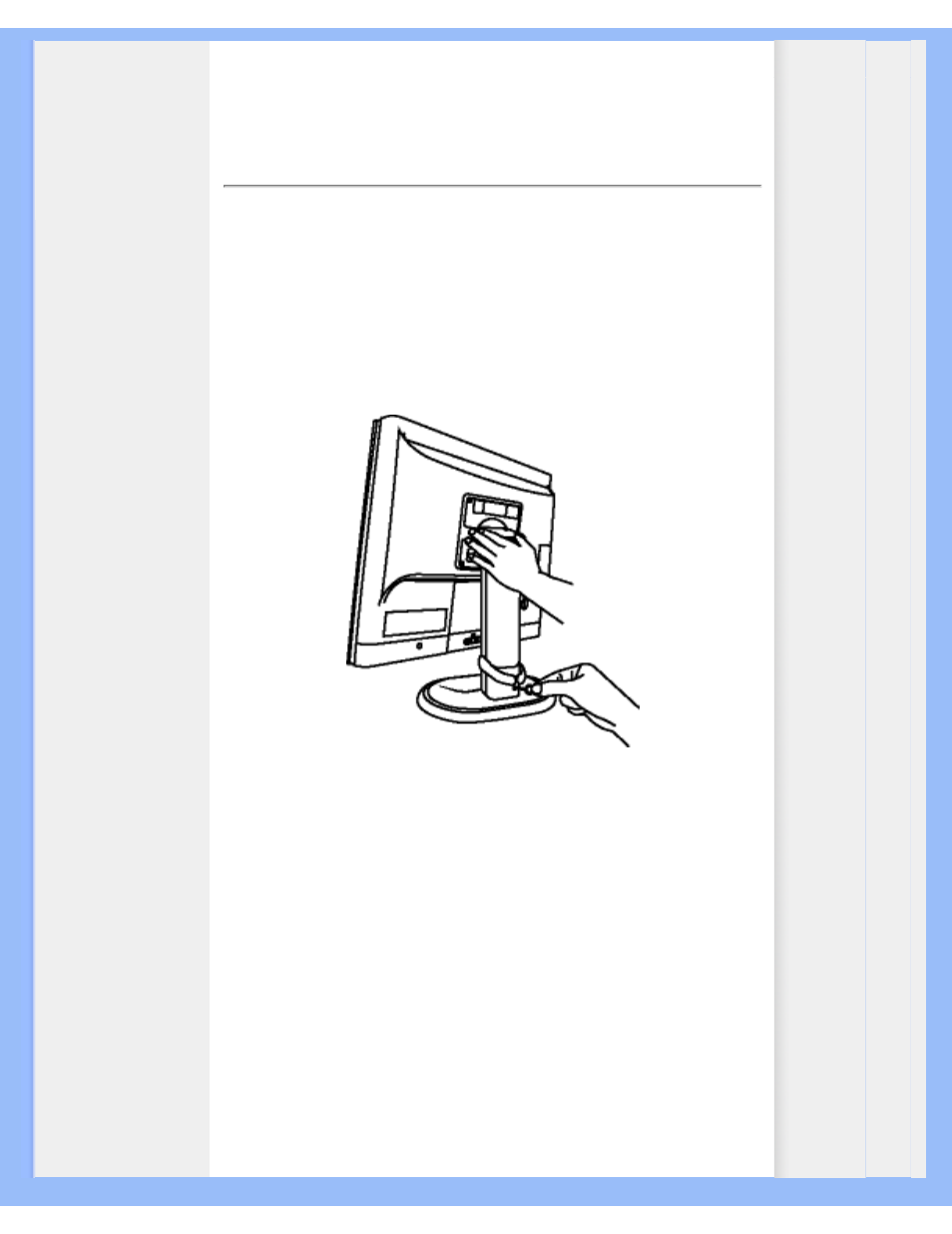 Rotating the monitor, Rotating the, Monitor | Philips 200P6ES-27 User Manual | Page 62 / 93