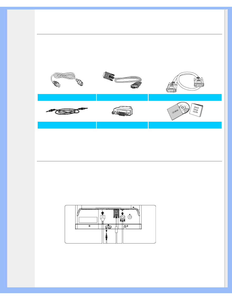 Setting up and connecting your monitor | Philips 200P6ES-27 User Manual | Page 65 / 93