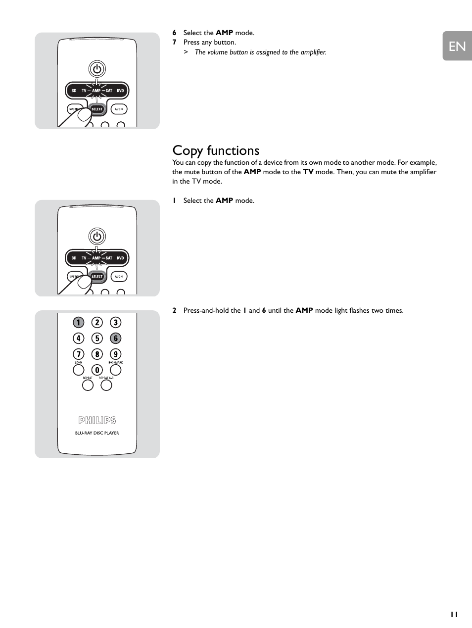 Copy functions | Philips BDP9000-37E User Manual | Page 54 / 69