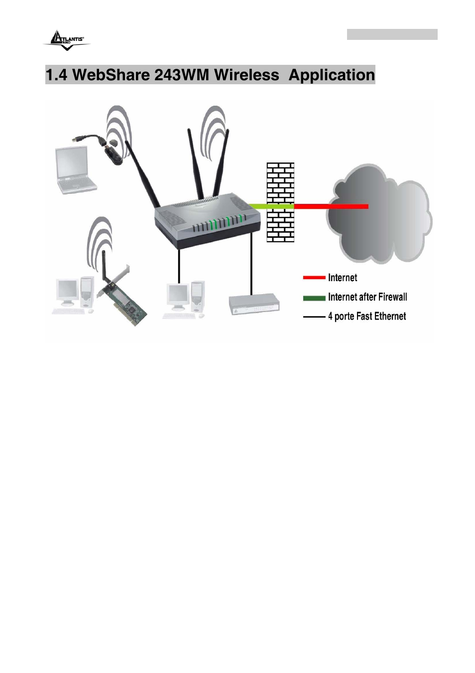 4 webshare 243wm wireless application | Atlantis Land A02-RA243-W54M_ME01 User Manual | Page 11 / 88