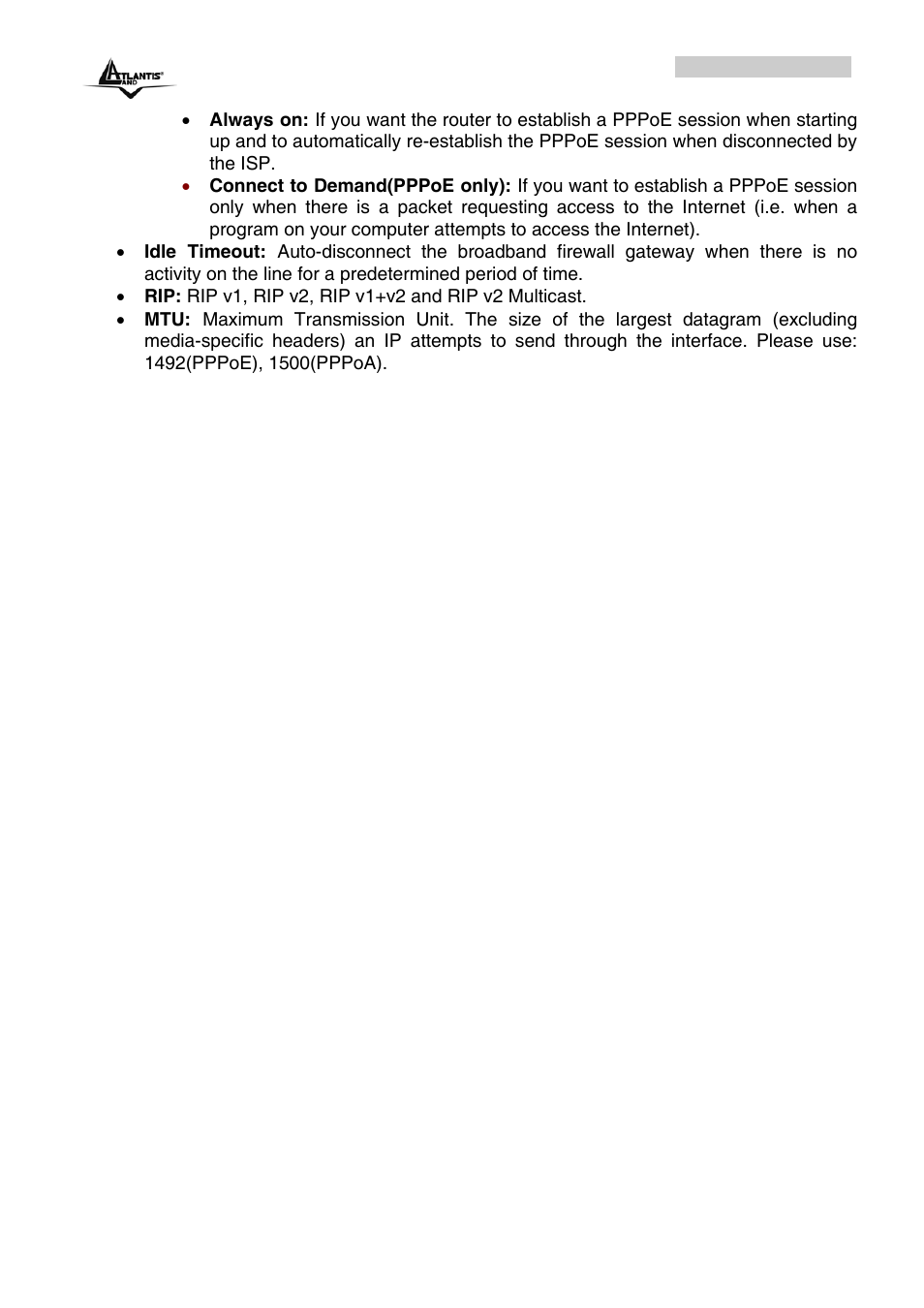 Atlantis Land A02-RA243-W54M_ME01 User Manual | Page 41 / 88