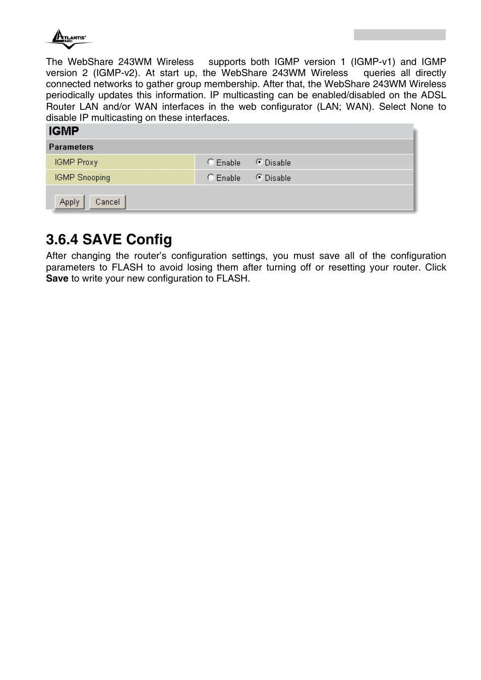 4 save config | Atlantis Land A02-RA243-W54M_ME01 User Manual | Page 82 / 88