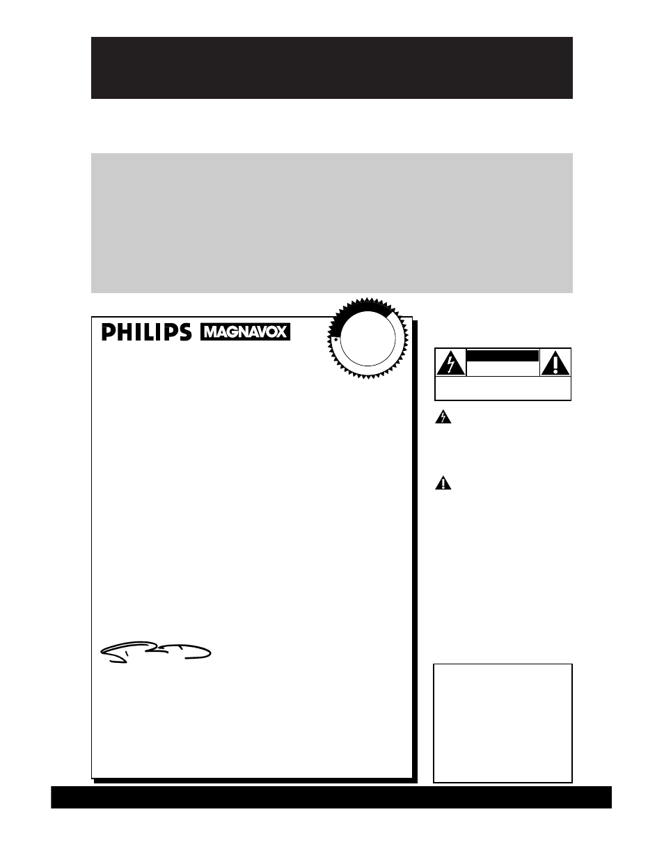 Safety, Hurry, Warranty verification | Owner confirmation, Model registration, Know these, Symbols, Philips magnavox, For customer use | Philips VRX360AT User Manual | Page 2 / 56