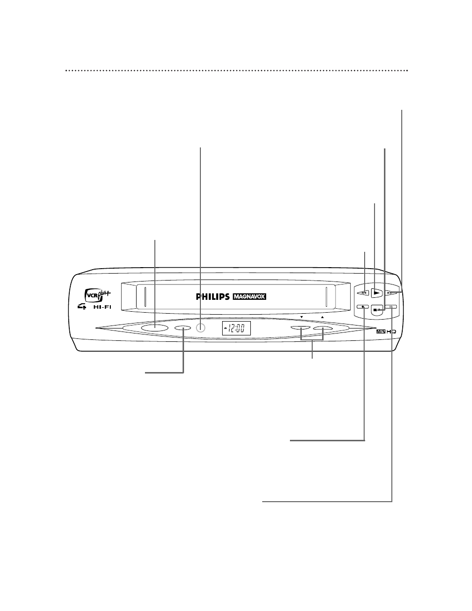 24 front panel | Philips VRX360AT User Manual | Page 24 / 56