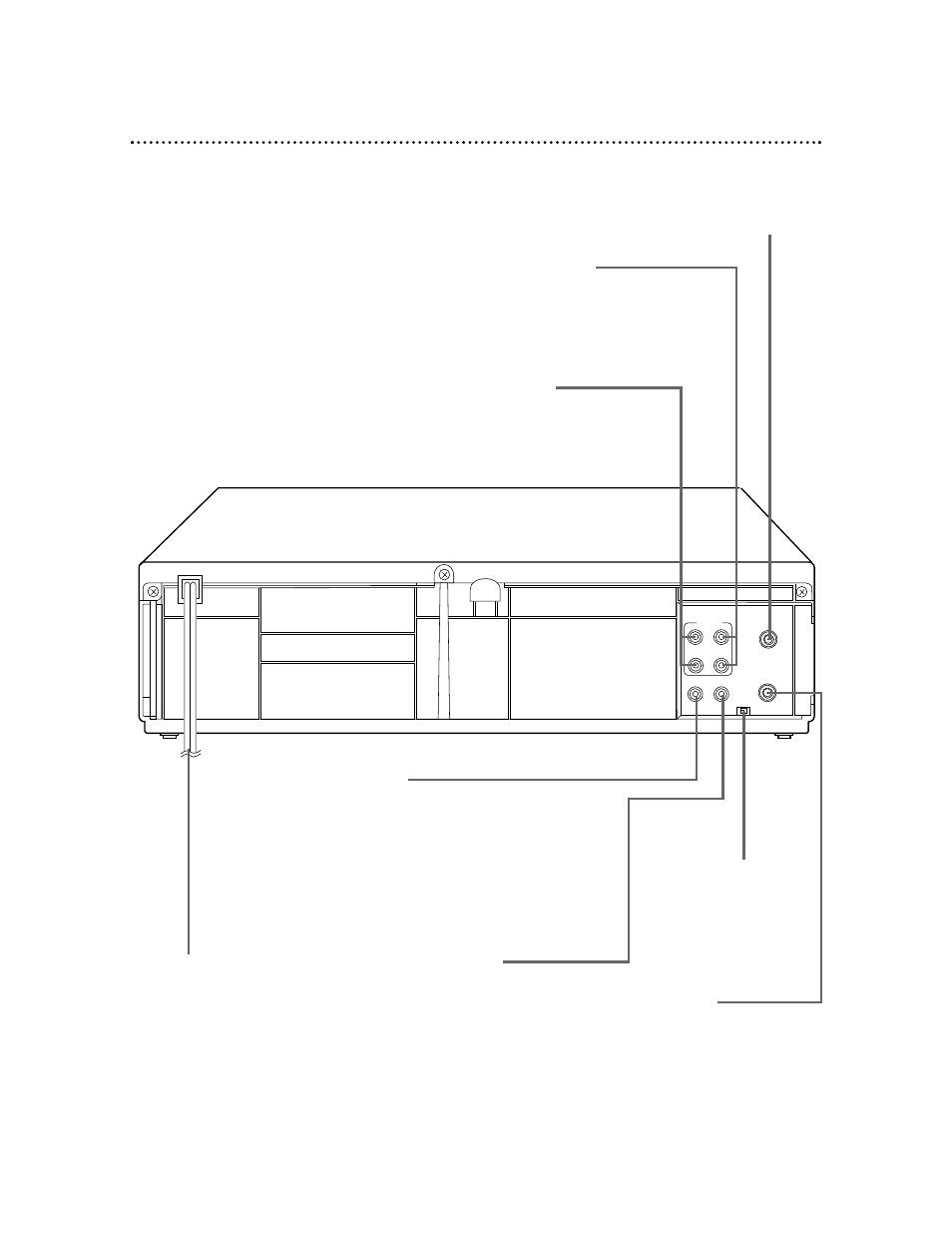 Rear panel 25 | Philips VRX360AT User Manual | Page 25 / 56