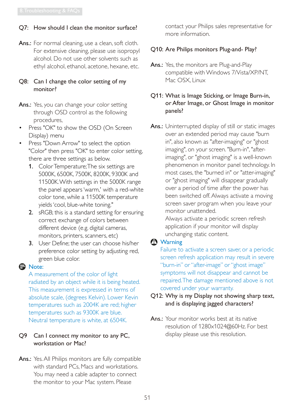 Philips 19S4LSB-27 User Manual | Page 53 / 54