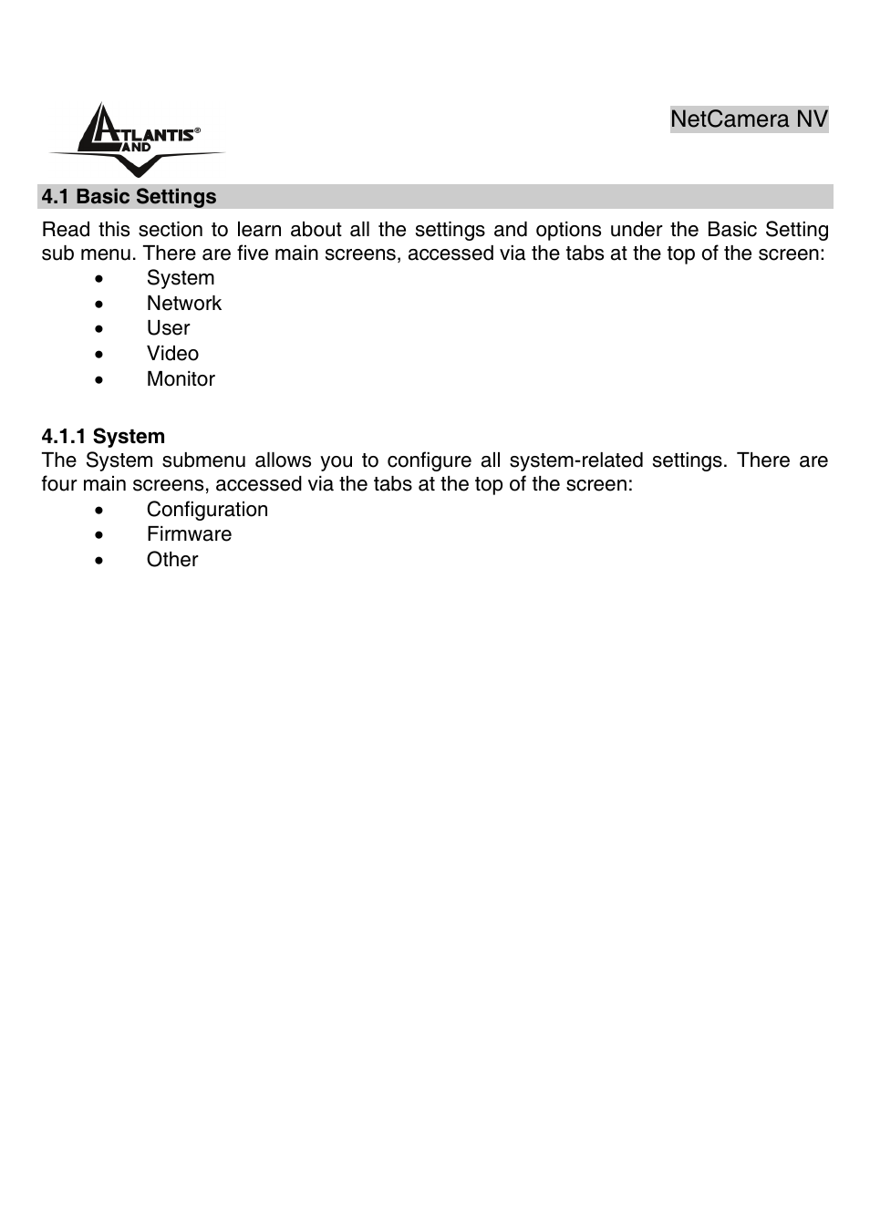 Atlantis Land A02-IPCAM3_ME01 User Manual | Page 27 / 79