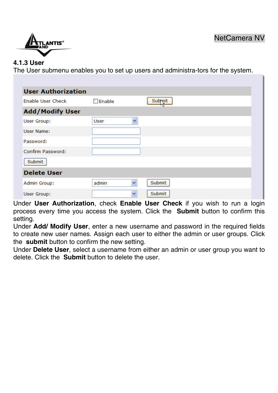 Atlantis Land A02-IPCAM3_ME01 User Manual | Page 38 / 79