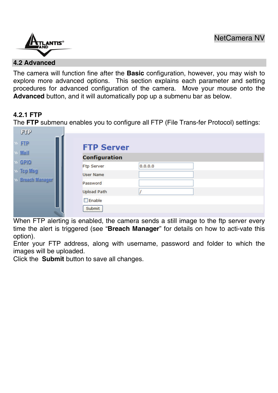 Atlantis Land A02-IPCAM3_ME01 User Manual | Page 42 / 79