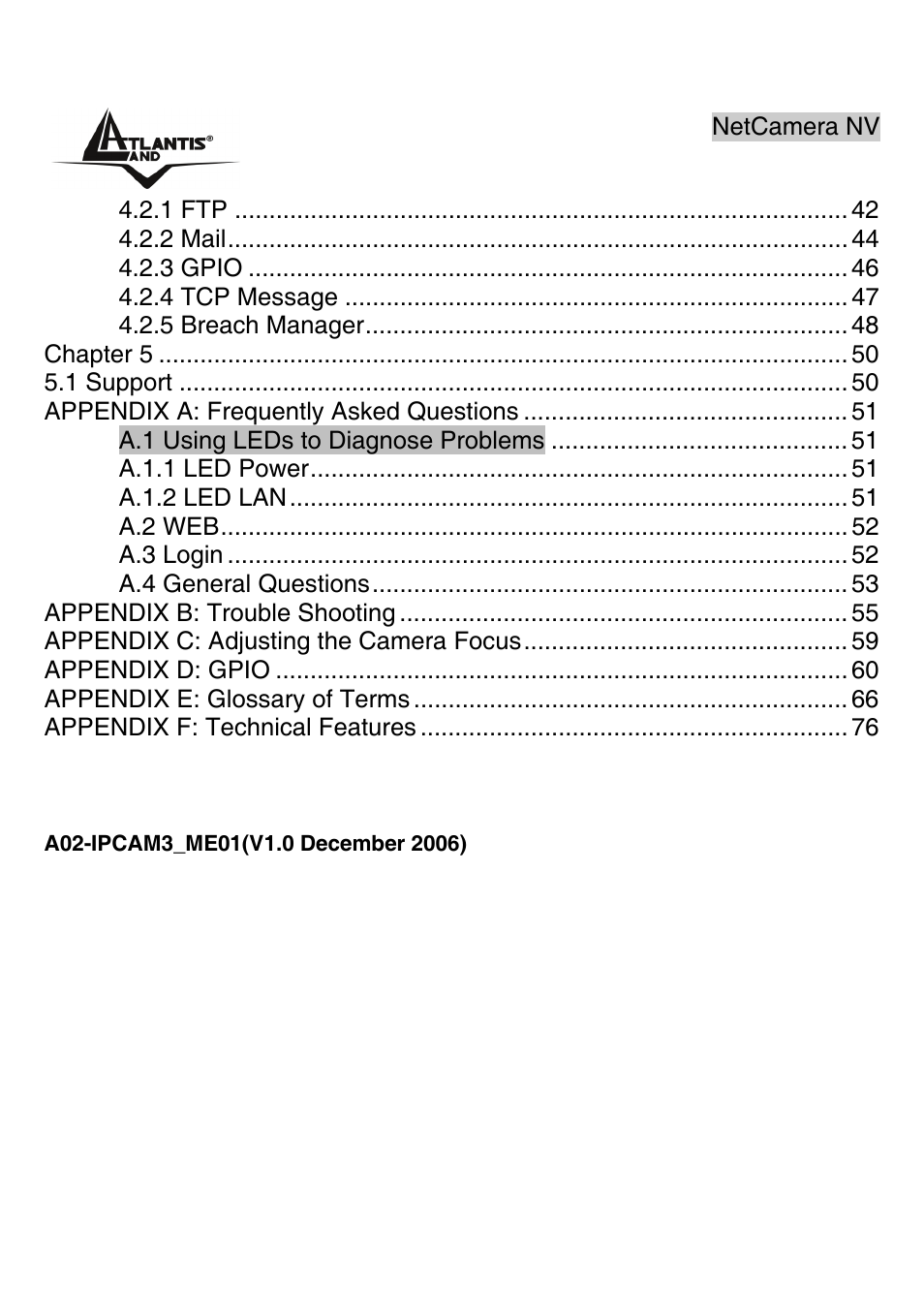 Atlantis Land A02-IPCAM3_ME01 User Manual | Page 6 / 79