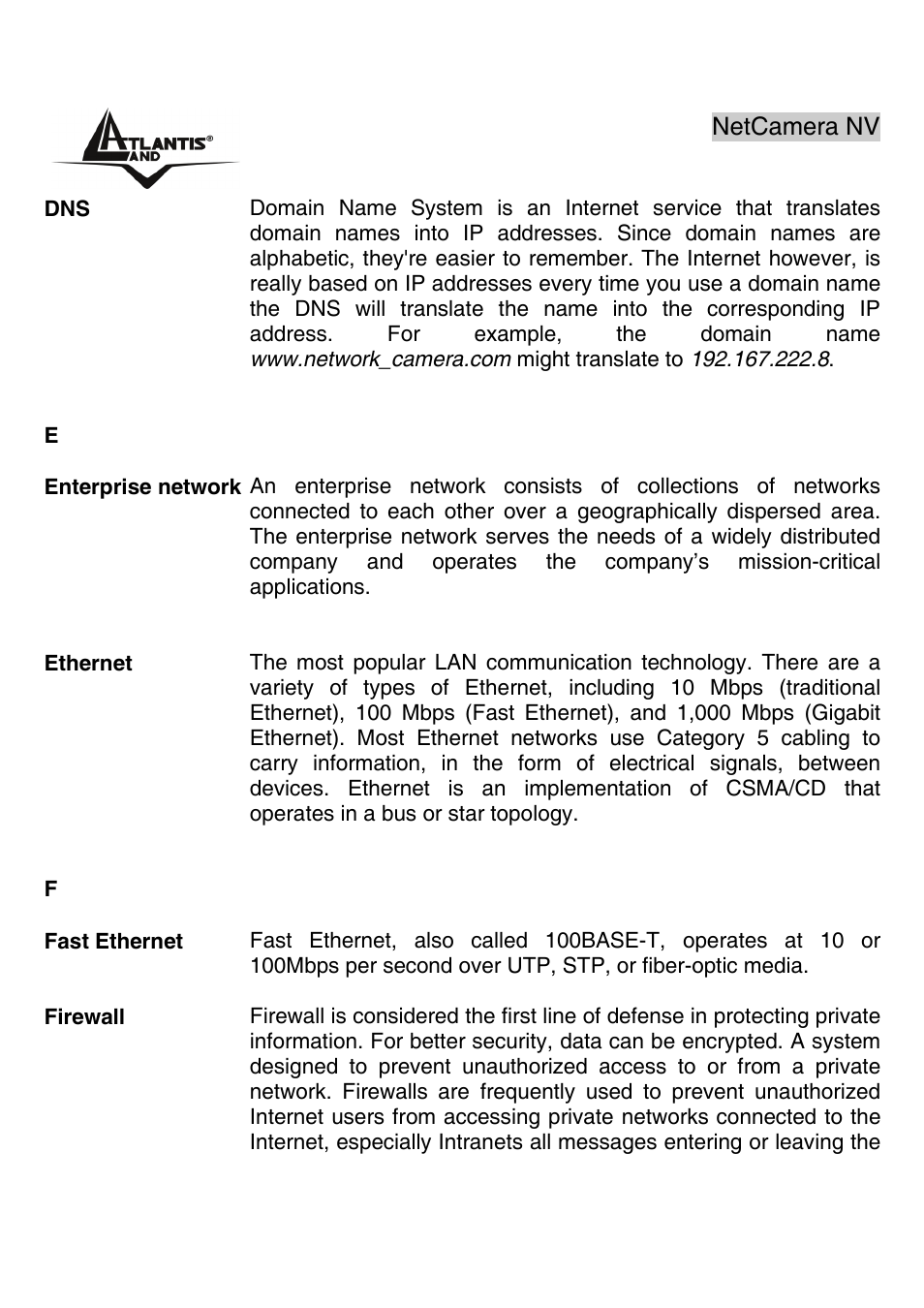 Atlantis Land A02-IPCAM3_ME01 User Manual | Page 68 / 79