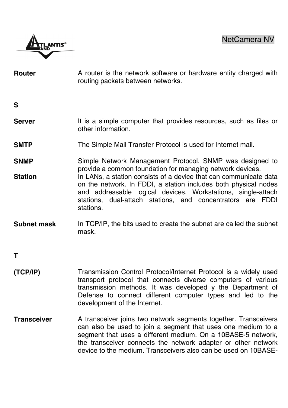 Atlantis Land A02-IPCAM3_ME01 User Manual | Page 73 / 79