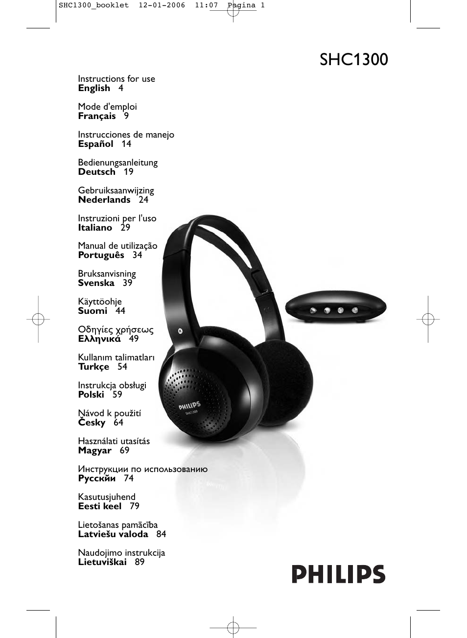 Philips SHC1300-61 User Manual | 94 pages