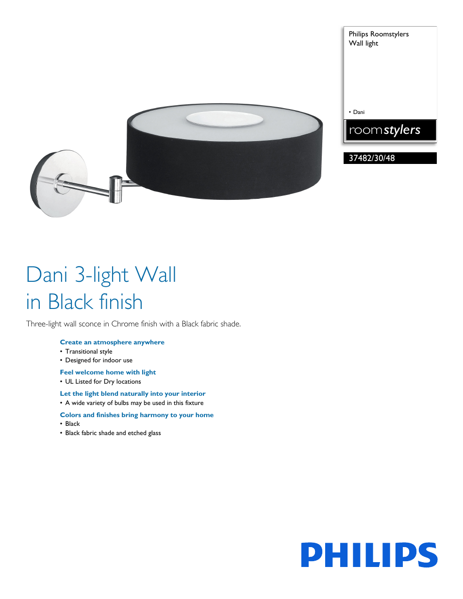 Philips 374823048 User Manual | 2 pages