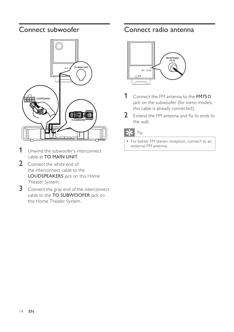Philips HTS6120-37 User Manual | Page 14 / 52