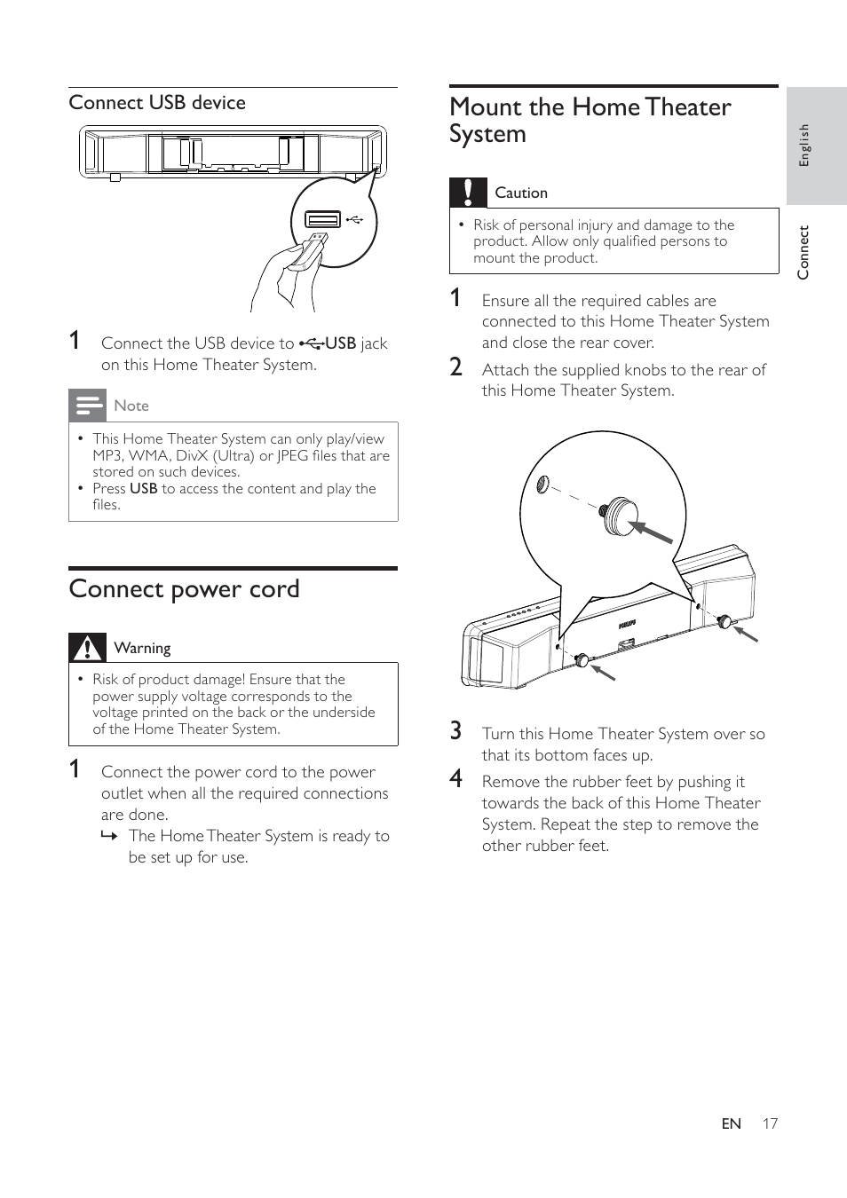 Philips HTS6120-37 User Manual | Page 17 / 52