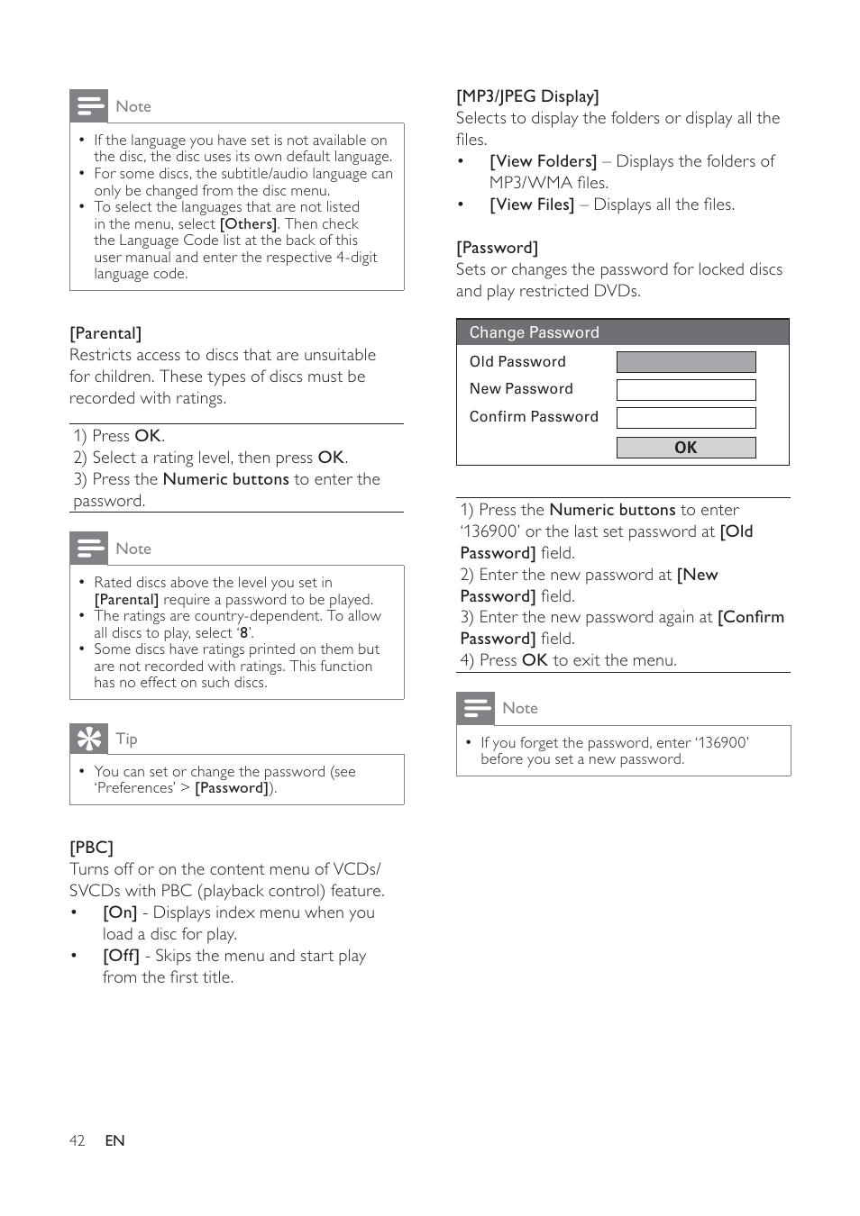 Philips HTS6120-37 User Manual | Page 42 / 52