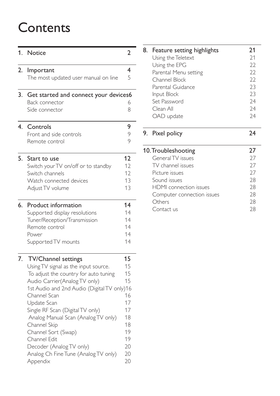 Philips 231T1LSB-00 User Manual | Page 3 / 32