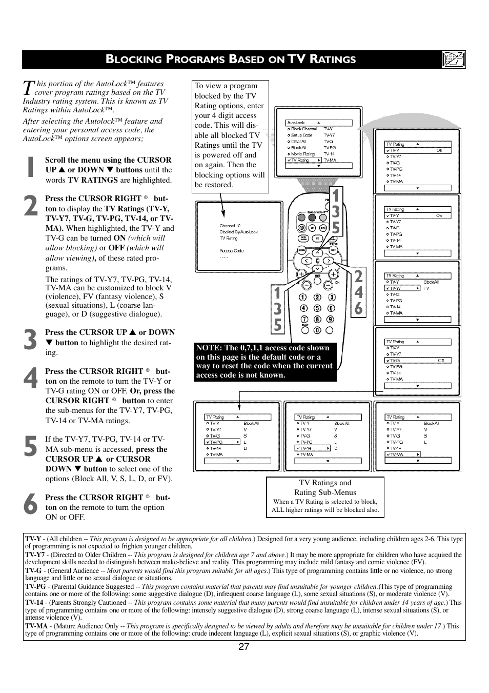 Tv r | Philips 24PT6341-37E User Manual | Page 27 / 39