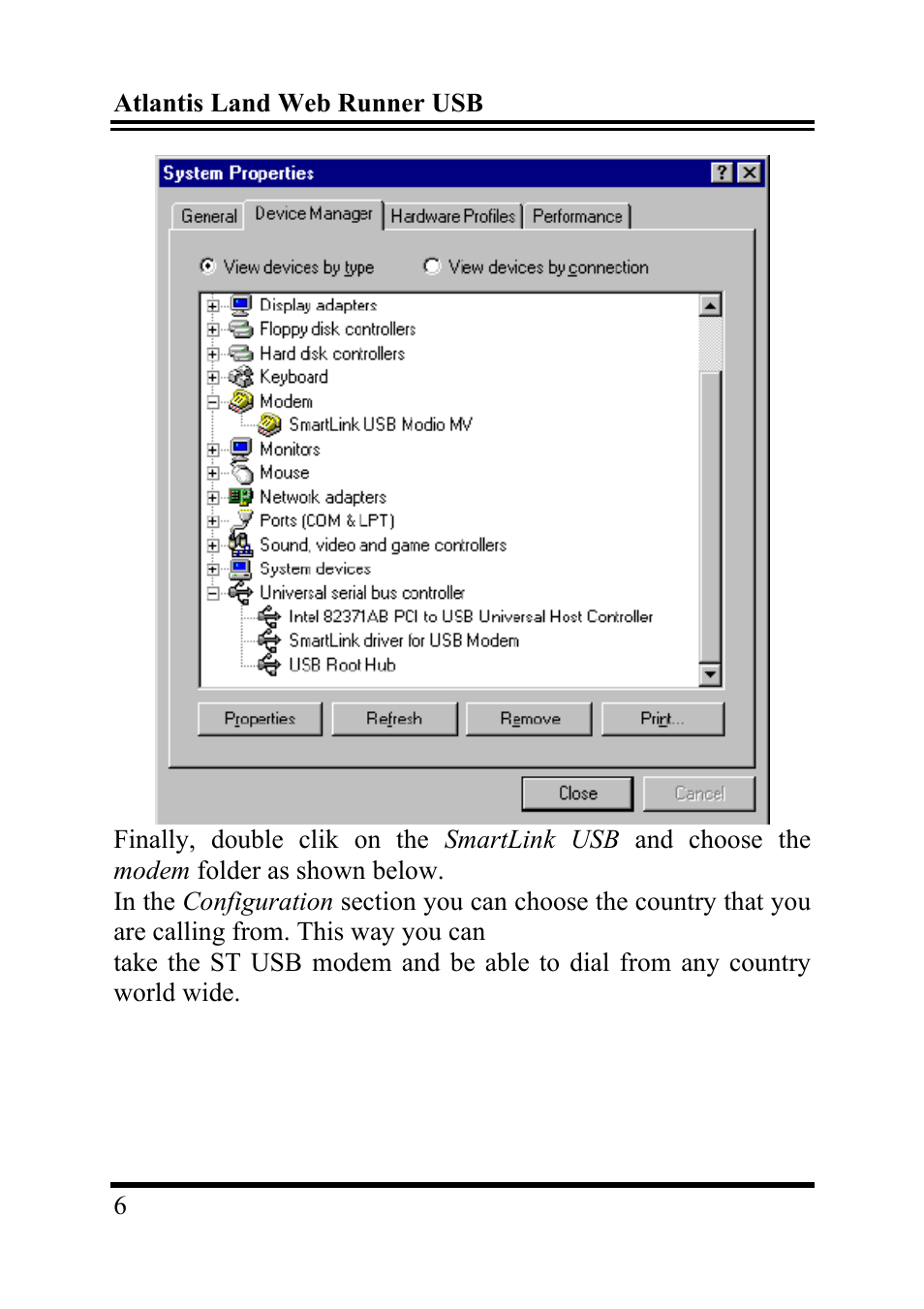 Atlantis Land WEB RUNNER 56K V.90/V.92 User Manual | Page 10 / 14