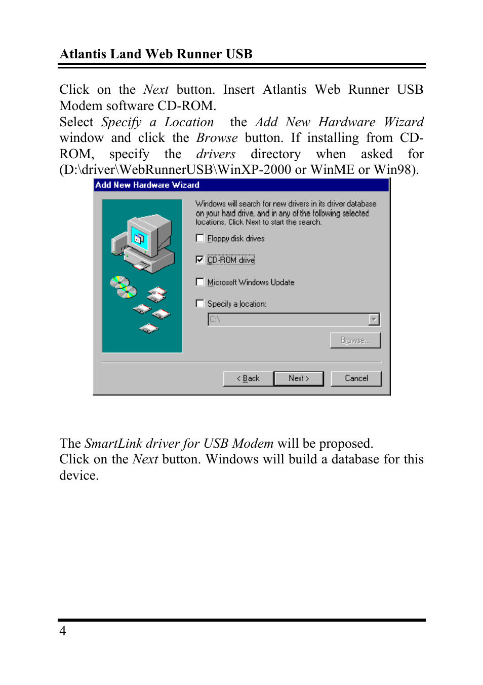Atlantis Land WEB RUNNER 56K V.90/V.92 User Manual | Page 8 / 14