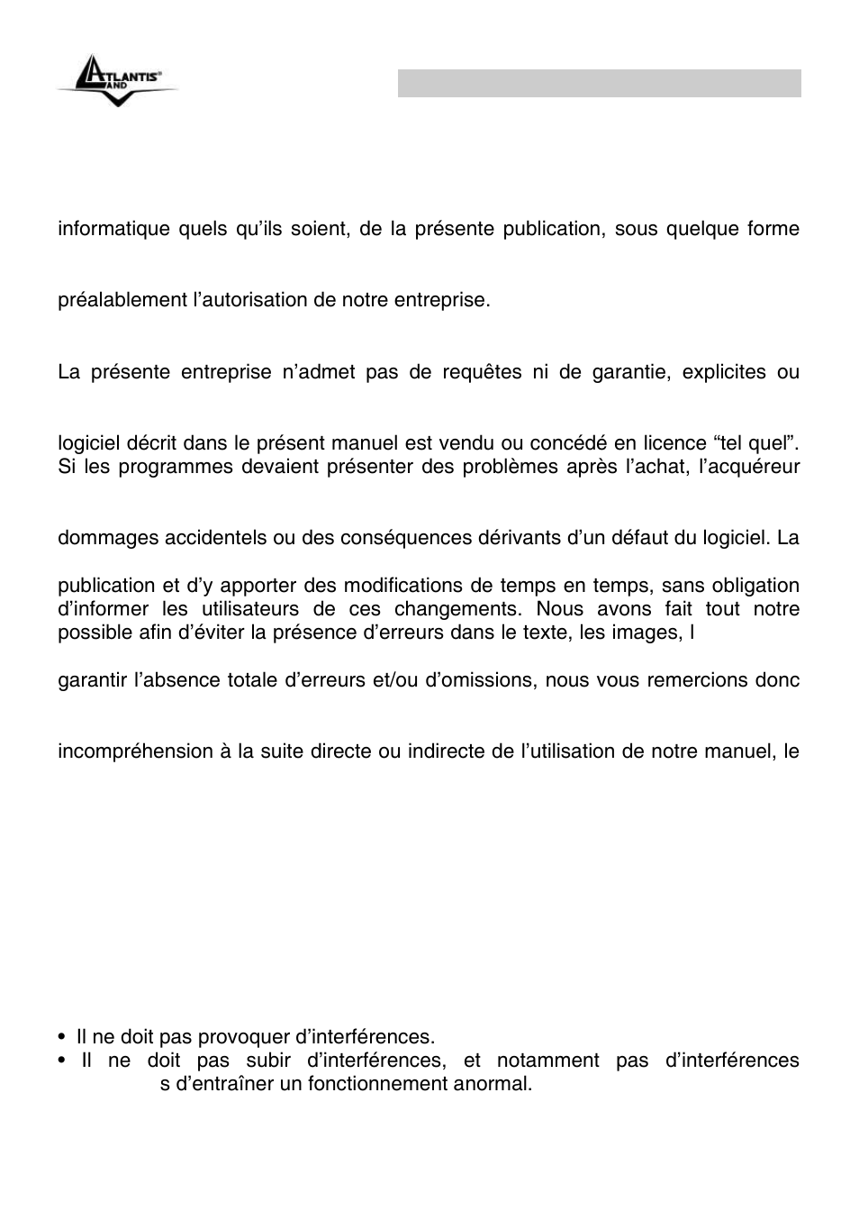 Onepower line interactive ups (fr) | Atlantis Land OnePower Line Interactive UPS A03-P551 User Manual | Page 30 / 46