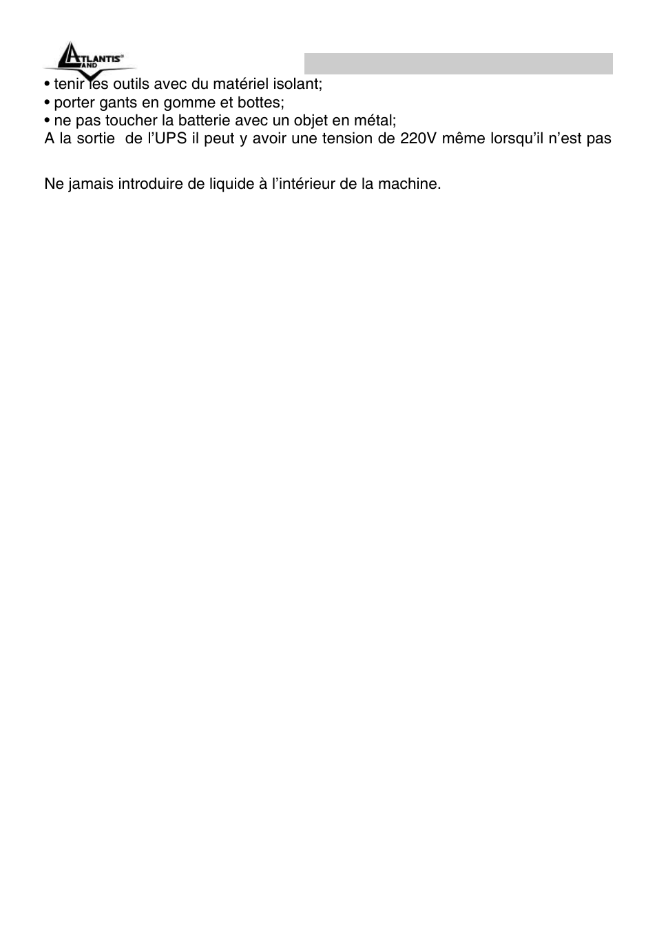Atlantis Land OnePower Line Interactive UPS A03-P551 User Manual | Page 32 / 46