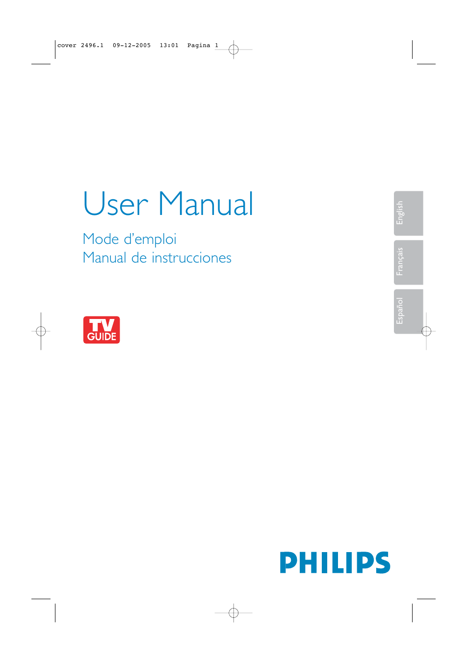 Philips 50PF9830A-37B User Manual | 244 pages