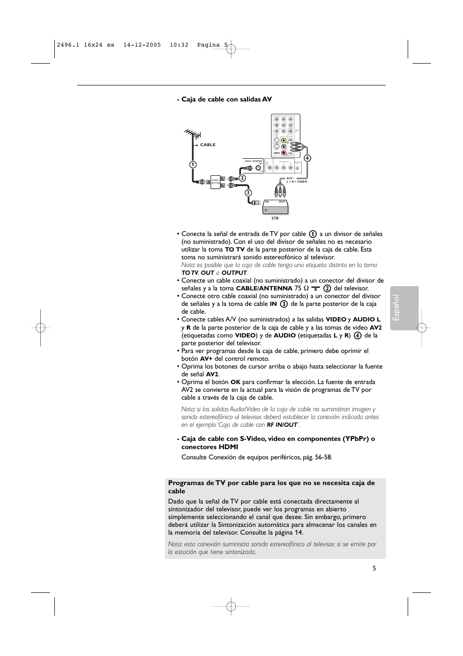 Español, Etiquetadas como, Y de | Etiquetadas, Oprima el botón | Philips 50PF9830A-37B User Manual | Page 169 / 244