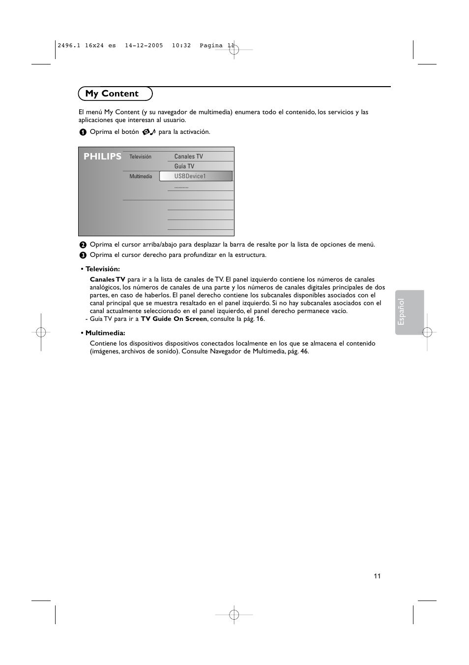 My content, Philips | Philips 50PF9830A-37B User Manual | Page 175 / 244
