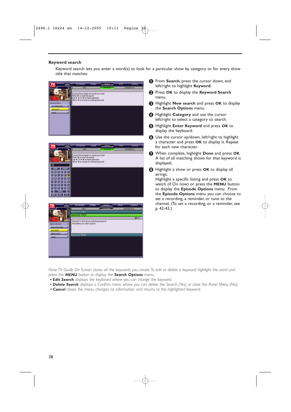 Philips 50PF9830A-37B User Manual | Page 42 / 244