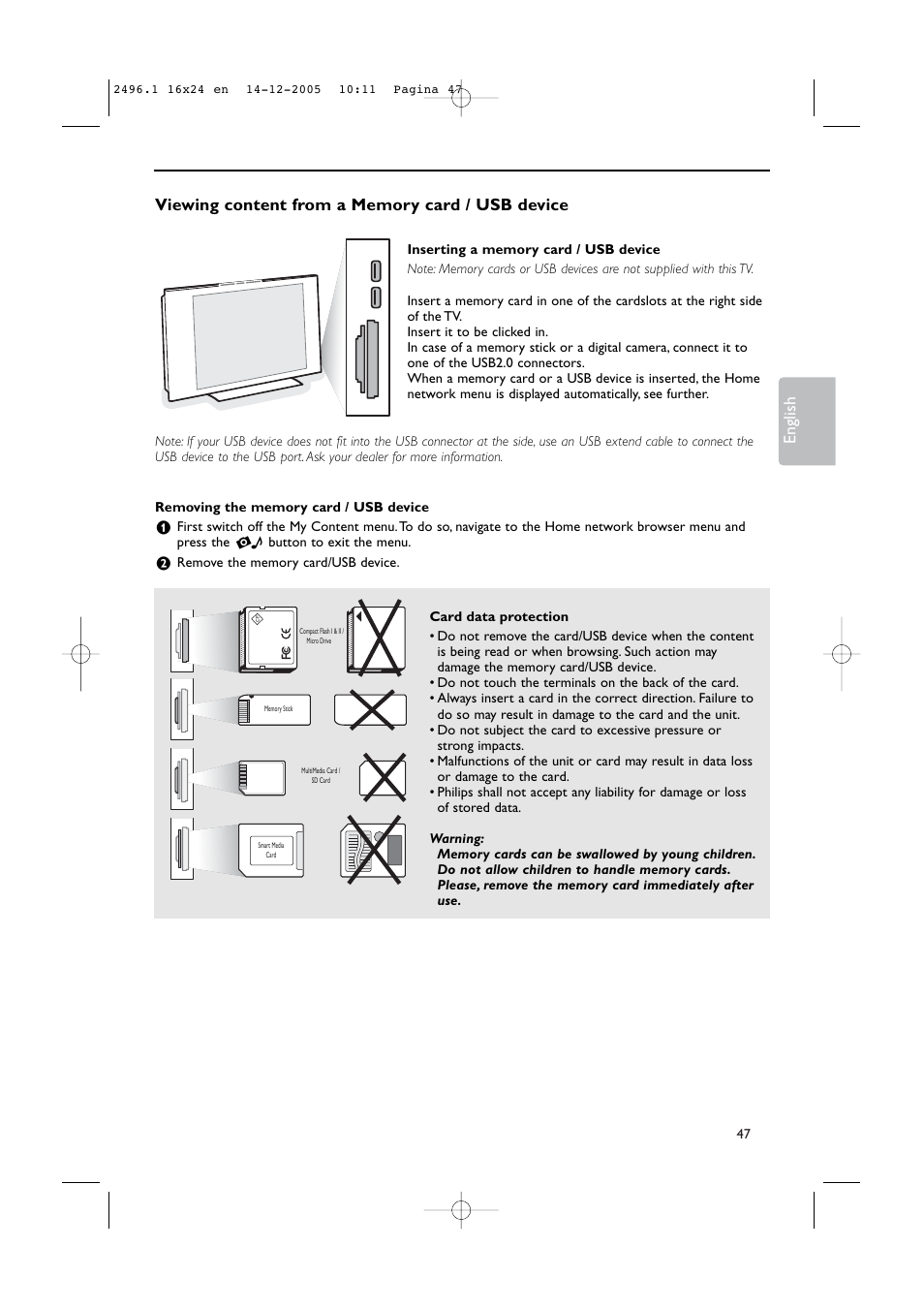 Philips 50PF9830A-37B User Manual | Page 51 / 244