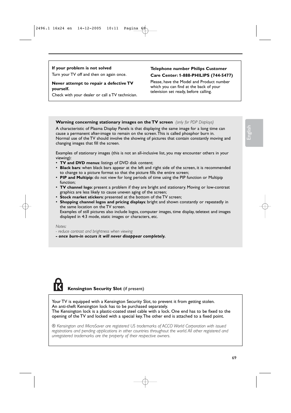 Philips 50PF9830A-37B User Manual | Page 73 / 244