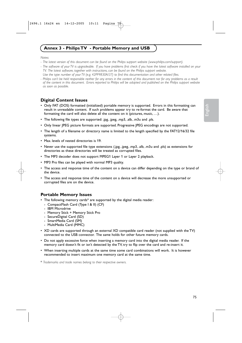 Philips 50PF9830A-37B User Manual | Page 79 / 244