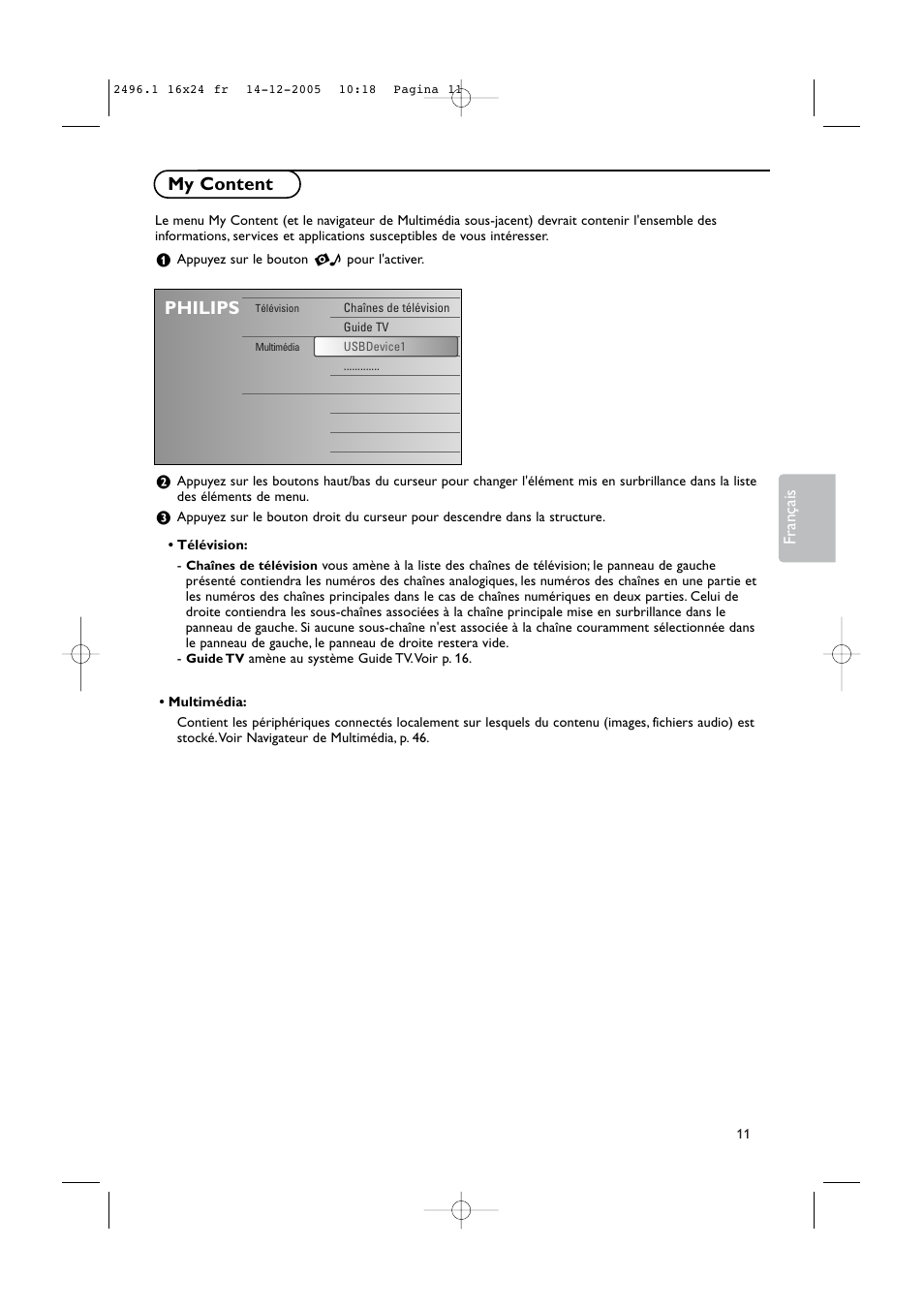 My content, Philips | Philips 50PF9830A-37B User Manual | Page 95 / 244