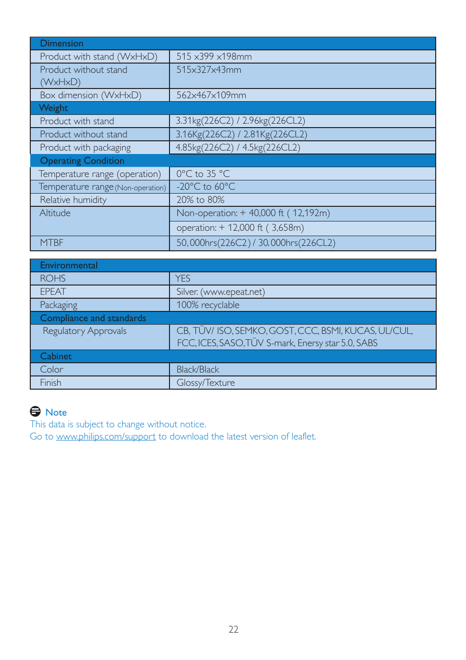 Philips 226C2SB-00 User Manual | Page 24 / 50