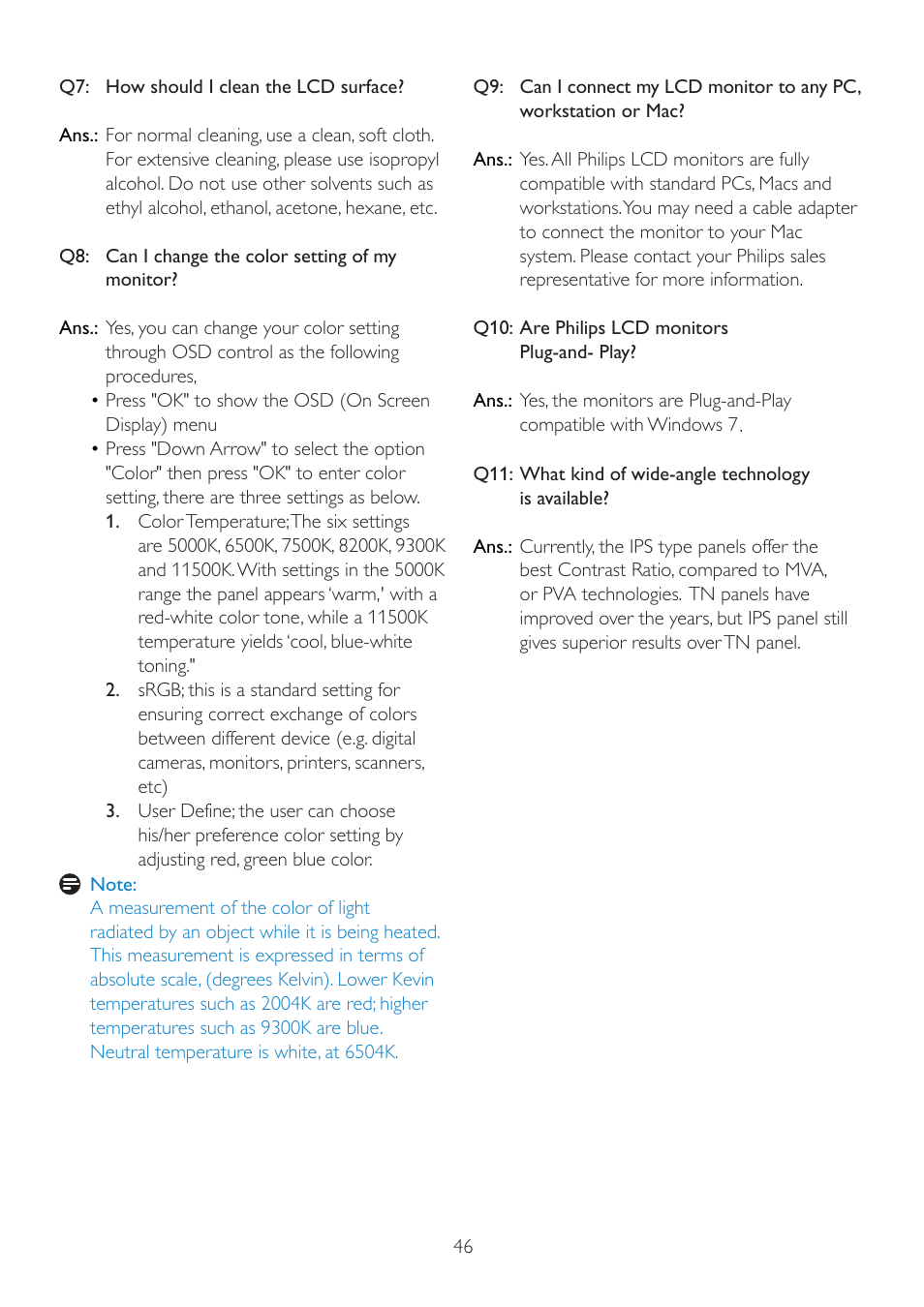 Philips 226C2SB-00 User Manual | Page 48 / 50