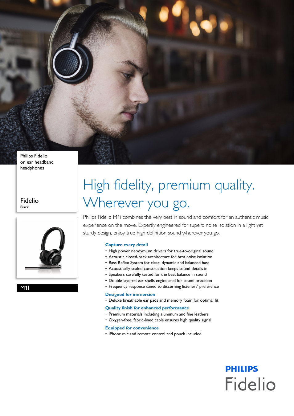 Philips M1I-28 User Manual | 3 pages