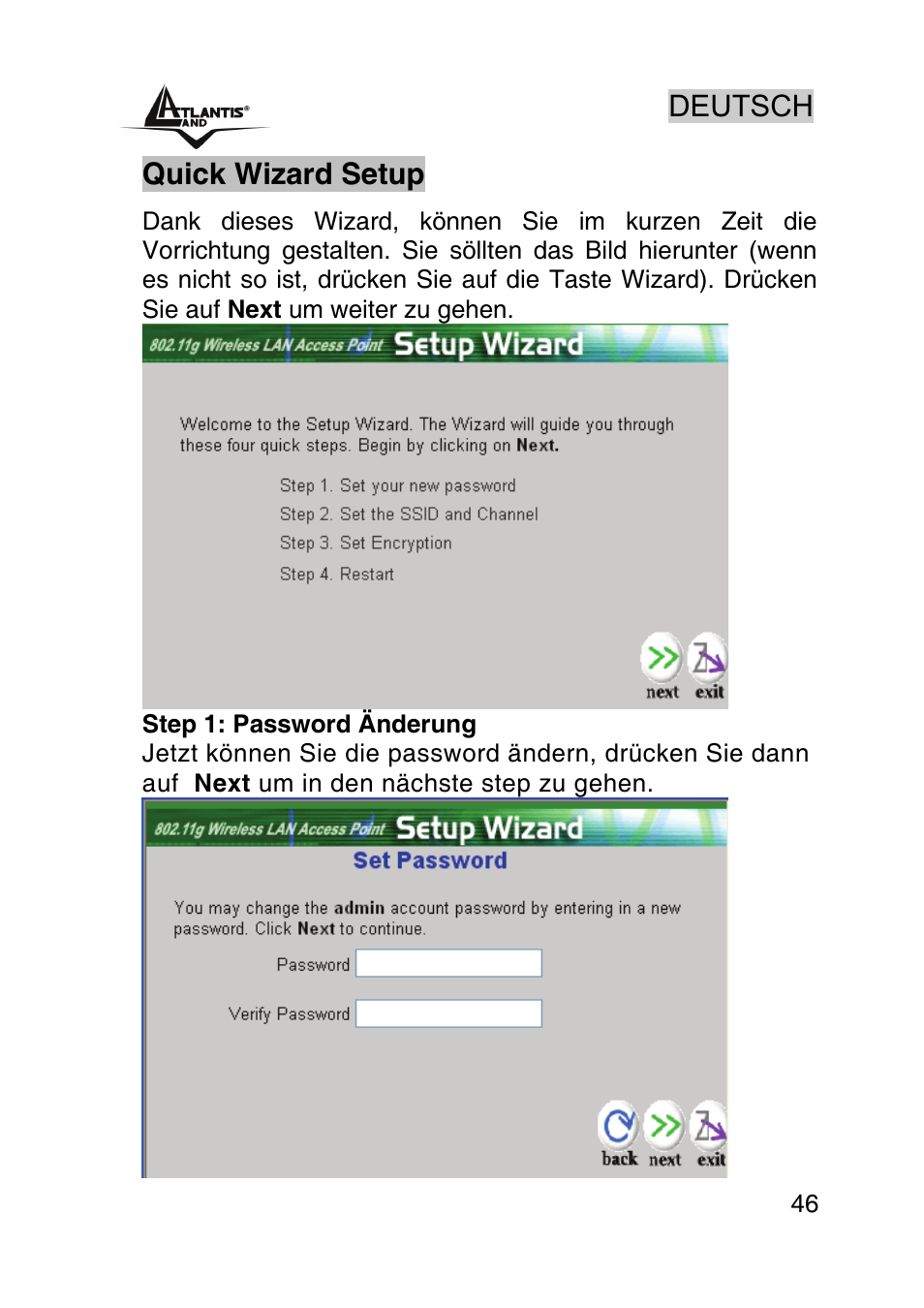 Atlantis Land AP1-54 User Manual | Page 46 / 64
