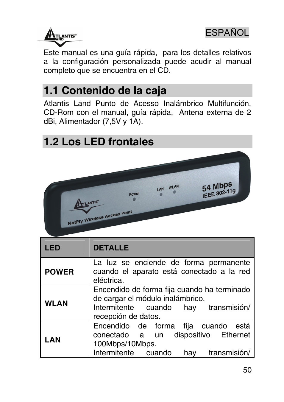 Atlantis Land AP1-54 User Manual | Page 50 / 64