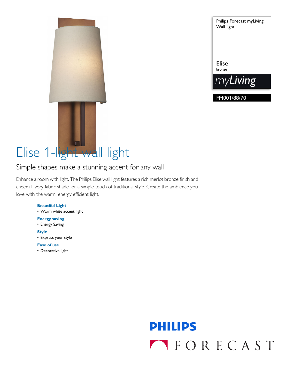Philips FM0018870 User Manual | 2 pages