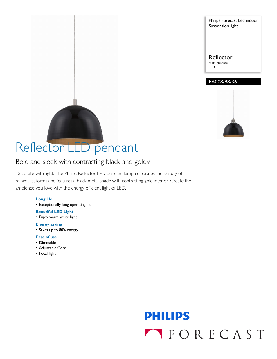 Philips FA0089836 User Manual | 2 pages