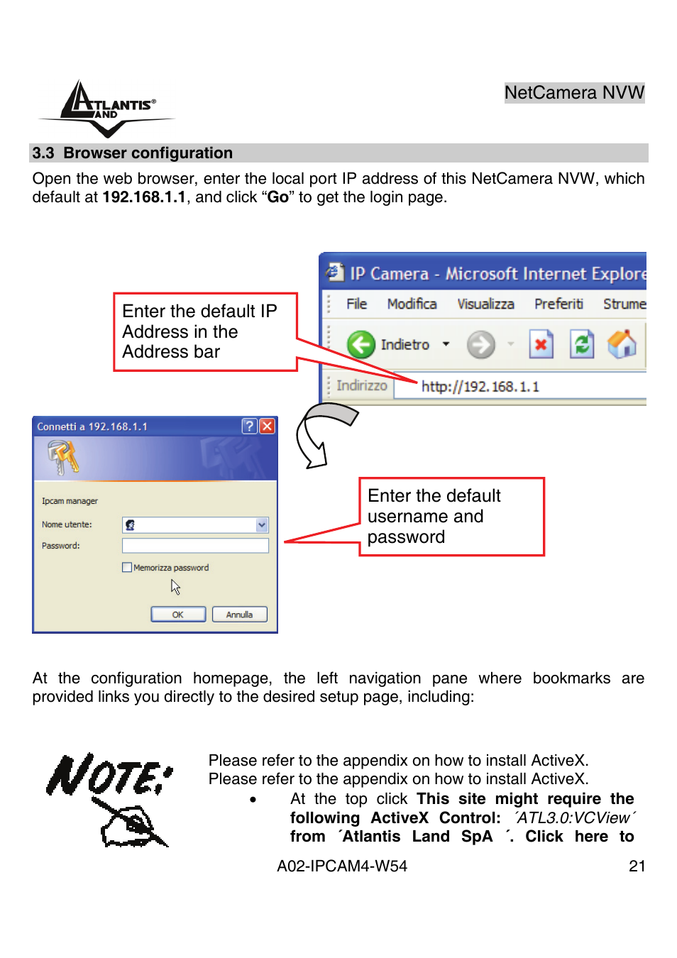 Atlantis Land A02-IPCAM4-W54 User Manual | Page 20 / 85