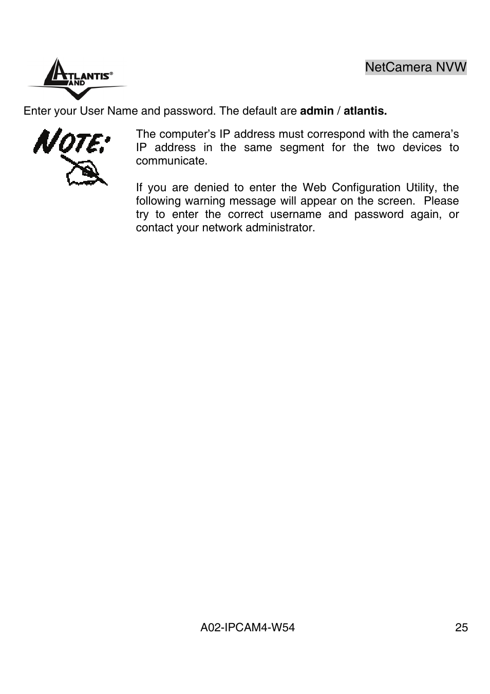 Atlantis Land A02-IPCAM4-W54 User Manual | Page 24 / 85