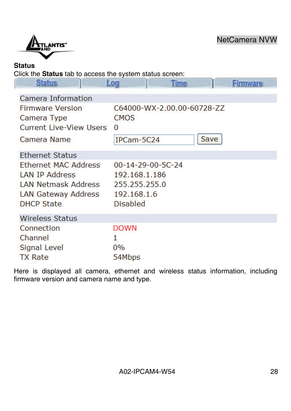 Atlantis Land A02-IPCAM4-W54 User Manual | Page 27 / 85